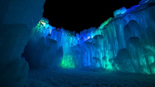 New Hampshire ice castles marks historic December opening