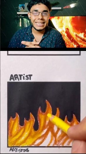 Distintas formas de dibujar llamas de fuego #sigma #greenscreen