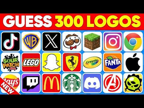Guess the Logo in 1 Seconds 🥇🍏 300 Famous Logos | Ultimate Logo Quiz 2025 | Quiz Unicorn