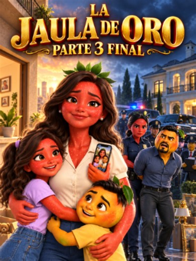 😱🚔 LA JAULA DE ORO — PARTE 3 FINAL Darío lo tenía todo: dinero, mansión y poder… hasta que descubrieron de dónde venía su fortuna. Mientras él lo pierde todo, Lucía comienza una nueva vida con sus hijos. ❤️ #ParaTi #LaJaulaDeOro #ParteFinal #Frutinovela #DramaViral