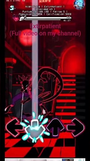 Friday Night Funkin' vs Retrospecter P2 - Extirpatient but Sakuroma sings it (Mobile gameplay) #fnf