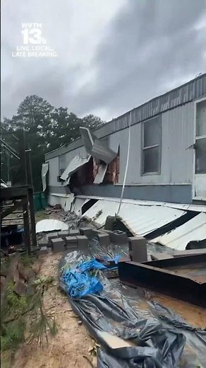 Trailer torn apart by possible tornado in Cullman County