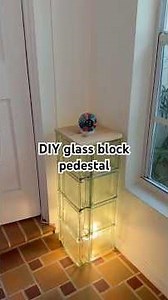 DIY glass block table