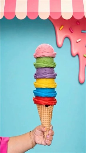 Learn Your Colors in English! 🍦🌈 Educational Content for Kids with Maria Clara MC Divertida