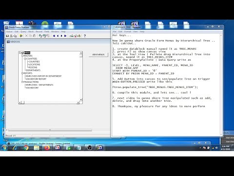 Easy Tutorial Oracle Form Hierarchical Tree Populate