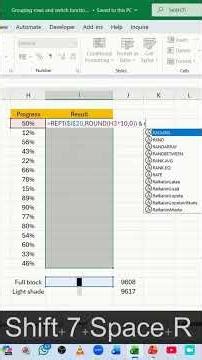 📊 Stop Using Boring Percentages! Use This Excel Progress Bar#shorts #excel