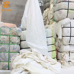 [Hot Item] Industrial Textile Waste Mixed White Cotton Wiping Rag Used Cotton Cleaning Cloths Rags