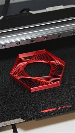 MIND 2 MAKE on Instagram: "3D Printed Hexagonal Pull Bridge String Art Printer: Bambulab A1 STL: https://makerworld.com/models/817480"