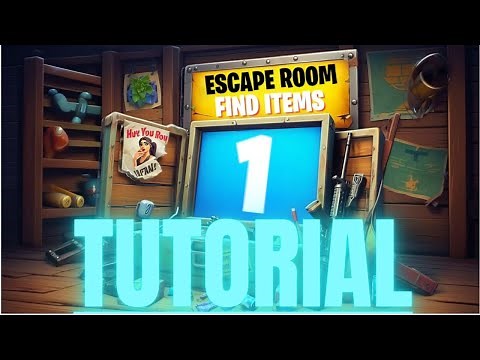 Escape Game Find item 1 All Levels Fortnite Tutorial