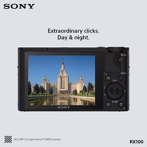 1.8K views · 347 reactions | The #SonyCybershot #RX100 series cameras are compact point & shoot photography machines with Professional quality 1.0 type big sensor for ultimate output in any lighting condition. Know More: https://goo.gl/m2XyCz | Sony India | Facebook