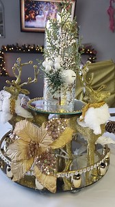 58K views · 1K reactions | Centro de mesa con renos y velas para decorar en Navidad #reel #navidad #handmade #diy Rollo de papel https://images.app.goo.gl/GTLDqzNJd8gZfTWK6 Bandeja https://www.facebook.com/share/r/QbJ8D1LfhjE95aJ1/ | Claux Home | Facebook