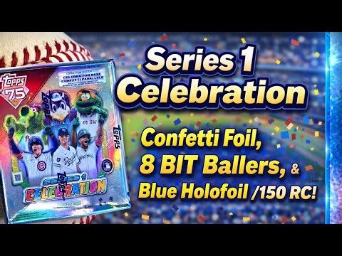 2026 Topps Baseball Series 1 Celebration Box - Exclusive Inserts & Parallels! Blue Holofoil RC /150!