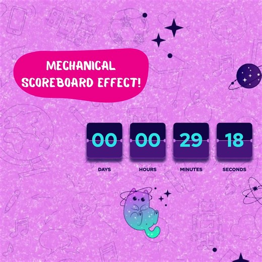 Custom Countdown Timer for Twitch & Youtube | Mechanical Scoreboard Overlay | Digital Stream Timer Download for Streamelements - Etsy