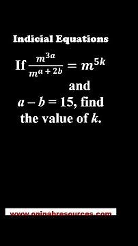 Indicial Equations