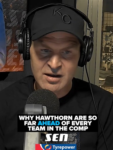 Kane is a big fan of Sam Mitchell's use of AI recently. #AFL #Hawks #Tyrepower