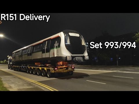 [SMRT] Alstom Movia R151 [993/994] - Delivery to Tuas West Depot, Singapore