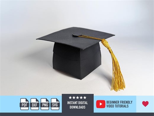 3D Graduation Cap Gift Box, Graduation Gift, Teacher Gift svg file for Cricut, graduation cap, Graduation Favour Box, Graduation Printable