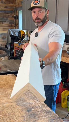 Justin Metzler on Instagram: "Here’s a tip to help with long, mitered trim board glue-ups. Painters tape is great for this. Clear packaging tape works really well also. I nailed the pieces off right through the tape because I was in a hurry but you could let the glue dry while the tape is in place and skip the nails. You can also putty the nail holes through the tape before you pull it."