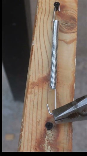 Make sure to remember this trick! How do you easily tension a spring?