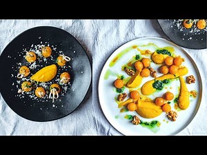 Glazed Golden Beets Salad with Beet Puree & Parsley Pesto (Vegan, GF) | The Lalo Lab