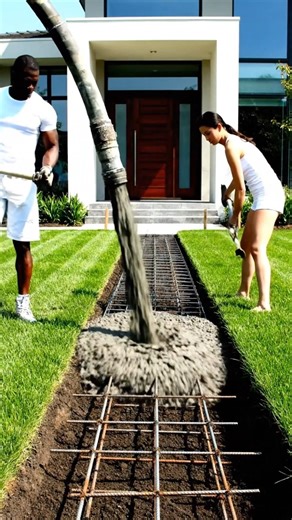 Front Yard Landscaping Timelapse | From Grass to Luxury Walkway 🔥