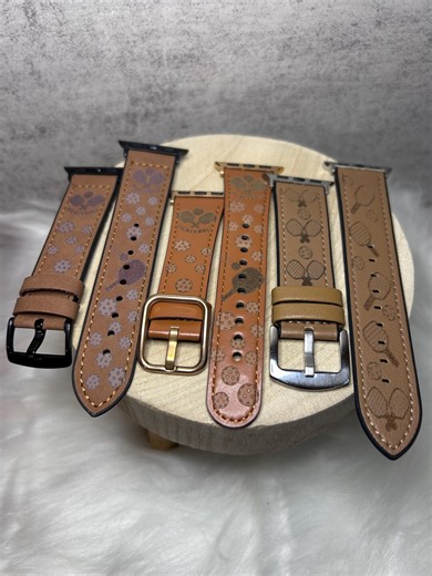Pickleball Apple Watch Band Only - Laser Engraved Soft PU Leather (fits Sizes 38mm-41mm) - Etsy