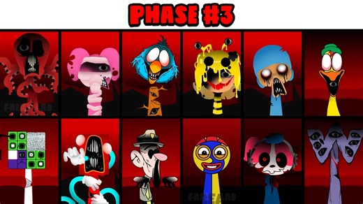 All Phases in New Incredibox Sprunki OC of Fred (from Como lo mueve lo): From Phase 1 to Phase 4 | Sprunki Vibe Beats