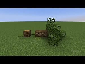 How To Make A Fallen Tree In Minecraft