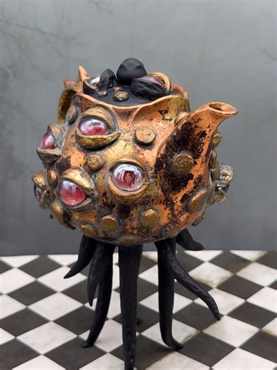 Creative Teapot Transformation with Epoxy Sculpting