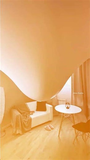 The woman has put up plastic sheeting in her room