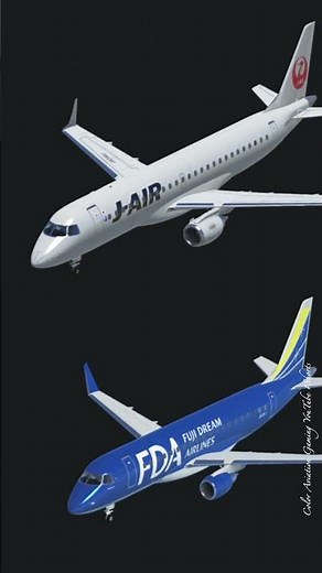 Infinite Flight 2022 version 22.8 Update! New Embraer E190 vs E175 for Airlines in Japan #Shorts