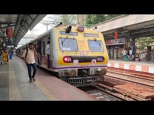 Mumbai local trains video Indian railways station | local train video live in the railway station