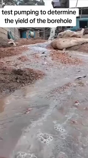 Test pumping helps you to determine the yield of the borehole so that you can equip a suitable pump.