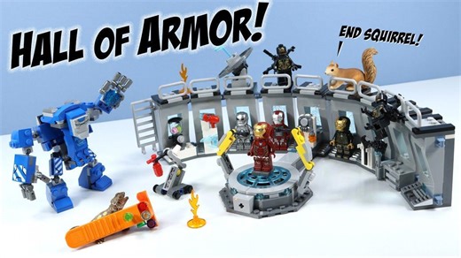 Lego Avengers Endgame Iron Man Hall Of Armor Set Build Review 2019