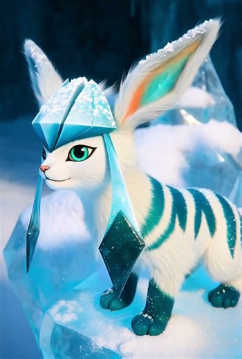 Pokédex Entry #471: Glaceon ❄️The Fresh Snow Pokémon brought to life. Look at those ice crystals!