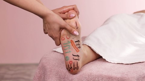 Follow arrows for perfect massage