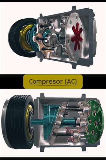 Air Conditioner Compressor animation. The compressor is the heart of an AC system. It compresses refrigerant gas, increases its pressure and temperature, and drives the cooling cycle. This animation shows how the AC compressor works inside a typical cooling system. ⚙️ Mechanical working principle ❄️ HVAC system basics 📌 Follow for more engineering animations! Solidworks Tutorials: https://www.youtube.com/@Solidworks_tutorial_HP?sub_confirmation=1 Watch More Videos: 1. Mechanical Animation: http