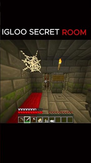 MINECRAFT IGLOO SECRET ROOM😍🤯🤯#minecraft #gaming