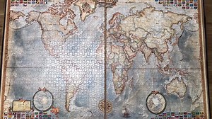 【拼图】4000片的世界地图拼图，耗时一个月