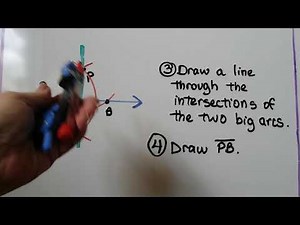 Geometry 4.6d, Construct a Right triangle with a compass and straightedge