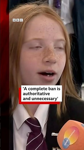 Teenagers react to the social media ban announced in the UK. #BBCNews