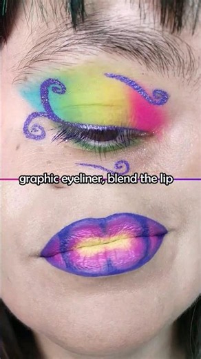 Neon makeup - surprise in the end! 🤭😉