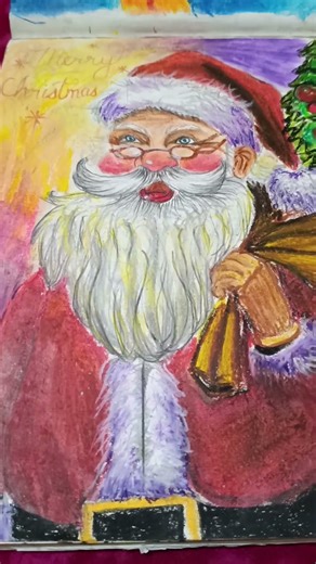 Santa Claus Christmas realistic drawing...... sorry for posting it too late 😔