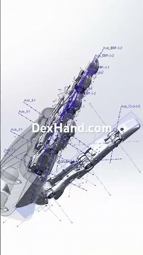URDF generation for V2 #DexHand 19 powered dof sign up for beta trials at dexhand.com