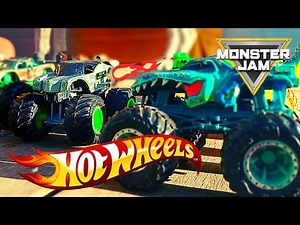 DESAFIO ACEITO: Mega REX X ALIEN Invasion | HOT WHEELS e MONSTER TRUCKS