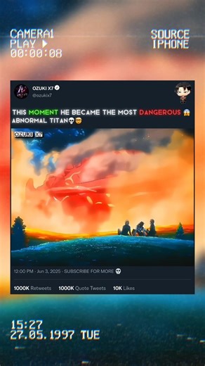 THE MOST DANGEROUS 😱 ABNORMAL TITAN ☠️🤯 #attackontitan #shorts #aot #anime