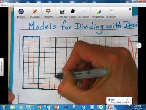 Using a Model to Divide a Decimal by a whole number