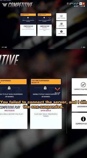 OW2 BANS ARE BROKEN? Server Error SUSPENDED ME! 🤯 #Overwatch2 #Blizzard #OW2Bans
