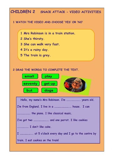 Children 2 Video Worksheet Lesson 28 worksheet
