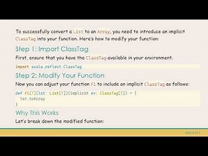 Converting Generic Lists to Arrays in Scala: A Comprehensive Guide